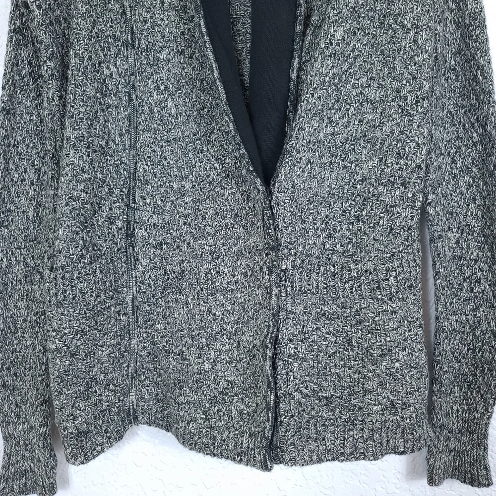 LULULEMON Post Practice Cardigan Ghost Black Knit